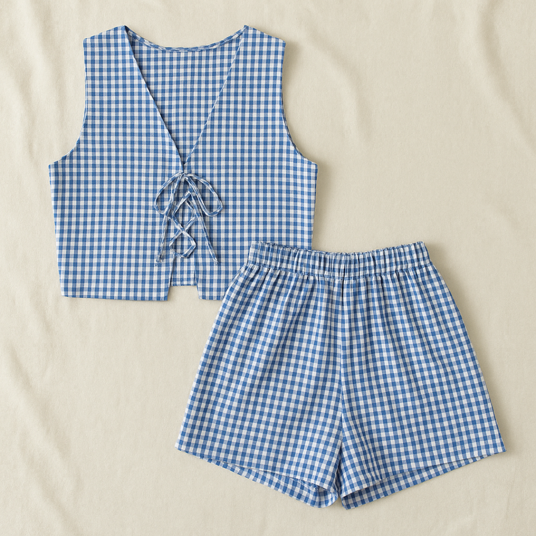 Luma Plaid Two-Piece Summer Set