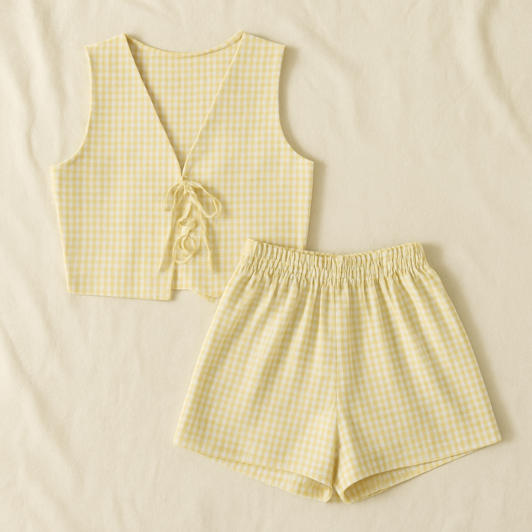 Luma Plaid Two-Piece Summer Set
