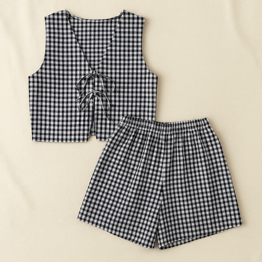 Luma Plaid Two-Piece Summer Set